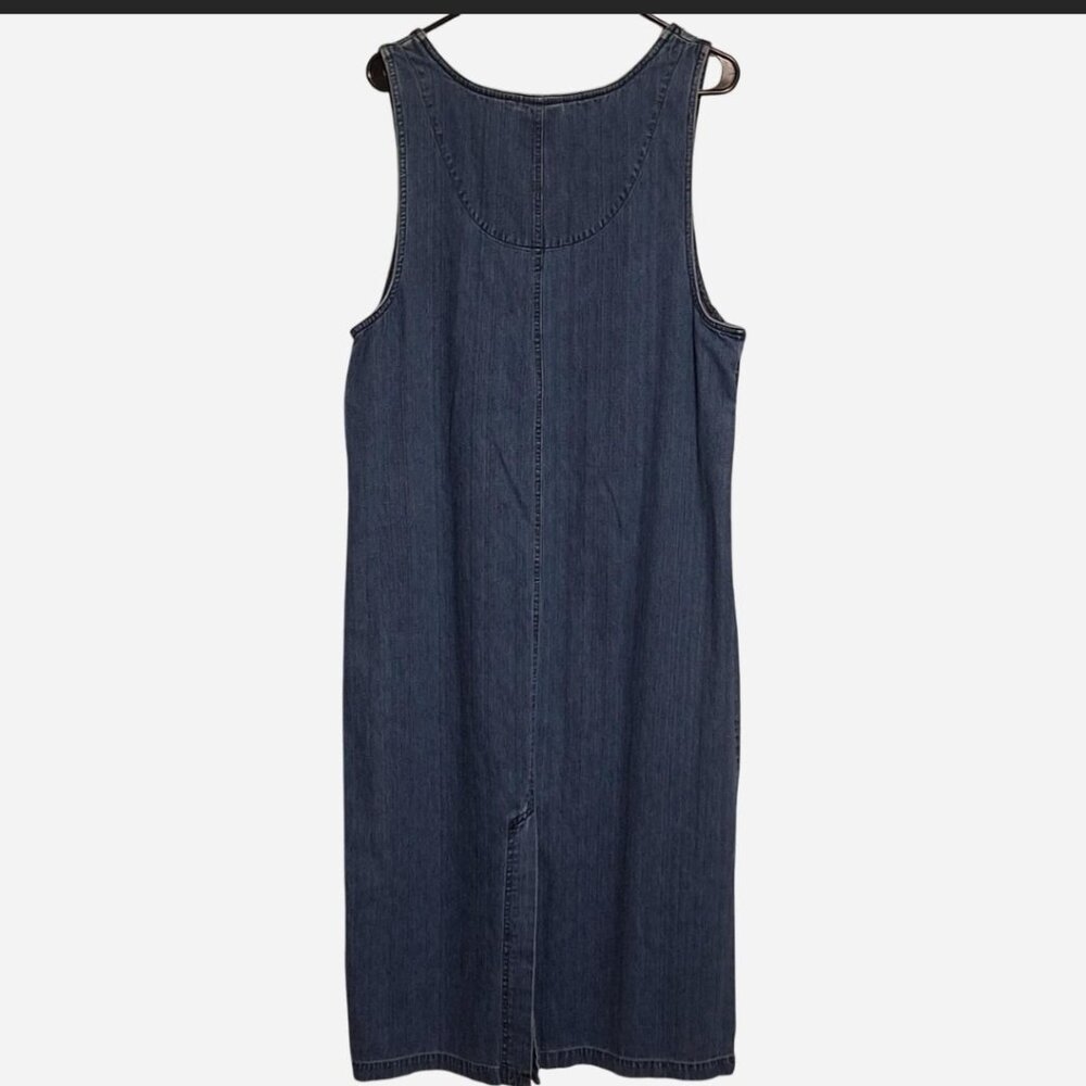 Holiday vintage denim maxi dress by Bobbie Brooks size large - Picture 5 of 7